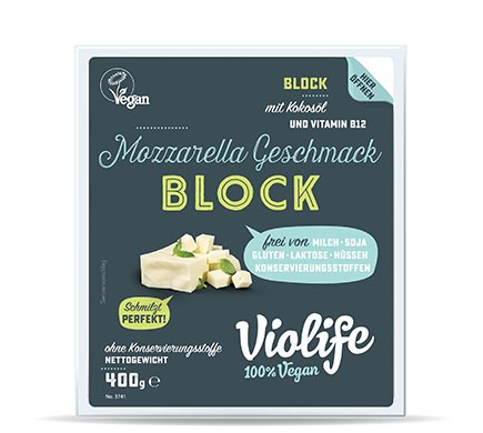 Bloque Violife sabor Mozzarella