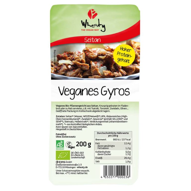 gyros vegano de wheaty