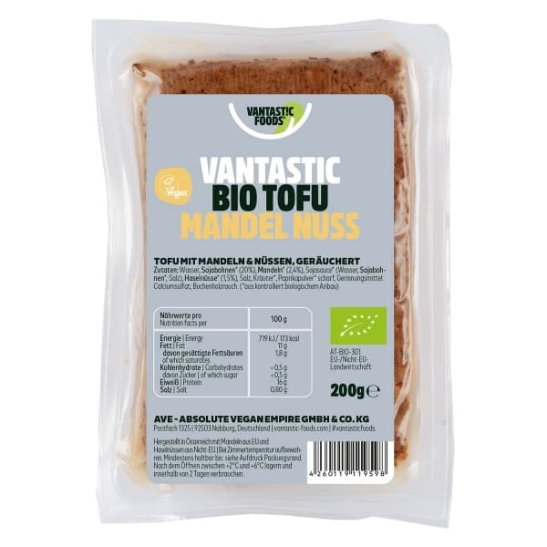 Tofu Bio con Almendra Tostada y Avellana 200 grs